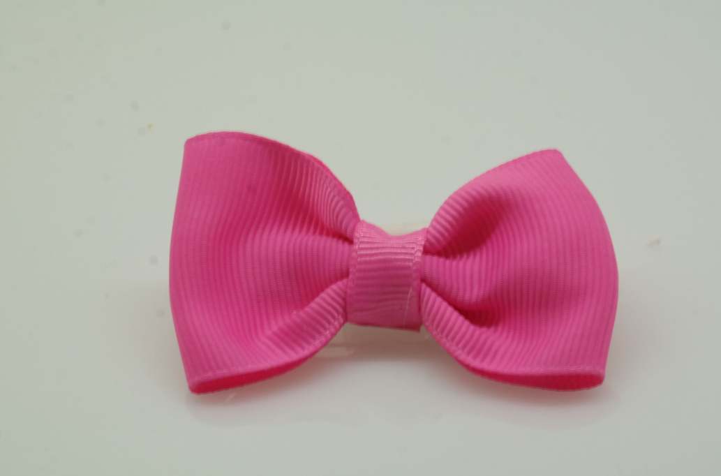 Itty bitty tuxedo hair Bow with colors  Hot Pink